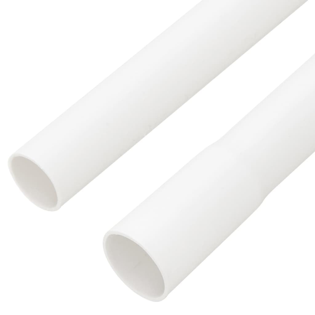 Goulottes de câble PVC blanc Ø25 mm 10 m, 10 pièces, fixation à vis, pour bureau salon cuisine, organise et protège câbles audio vidéo réseau USB multiprise
