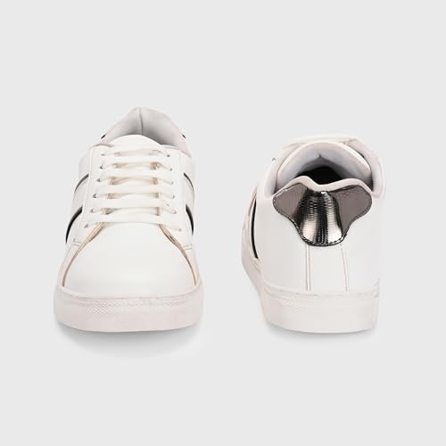 Image of Centrino Womens Sneaker |Sneaker for Women | Stylish Lace-Up Design | Soft Cushioned Insole for Comfort | Lightweight & Breathable | Perfect for Casual Wear (7351)