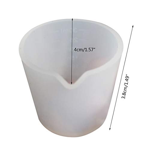 10 vasos medidores de silicona 30 ml reutilizables miniatura 2
