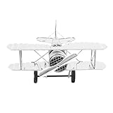 Décorations d'avion : conçu en forme d'avion vintage, le modèle est simple et ancien, plein de charme rétro, grandes maquettes d'avions