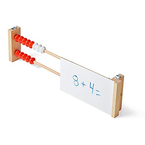 Image of hand2mind-93440 20-Bead Giant Magentic Rekenrek Colored Abacus, for Kids, Wooden Counting Math Manipulatives, Learn Counting and Numbers (Set of 1)