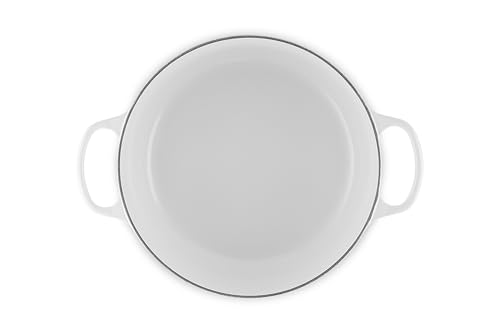 Image of Le Creuset Signature Enameled Cast-Iron 7-1 /4-Quart Round French (Dutch) Oven, White