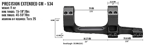Image of Vortex Precision Extended Cantilever Riflescope Mounts