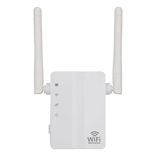 Preisvergleich Produktbild Drahtloser WIFI Signalverstärker, Wlan Verstärker, WLAN Repeater Signal Verstärker Netzwerk Router, Doppelantenne 300Mbps, WLAN-Zugangspunkt (1 Port, kompatibel mit allen WLAN Geräten)