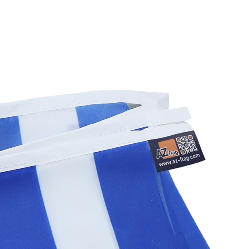 Image of AZ FLAG El Salvador 6 meters BUNTING Flag 20 flags 9'' x 6'' - Salavadorian STRING flags 15 x 21 cm