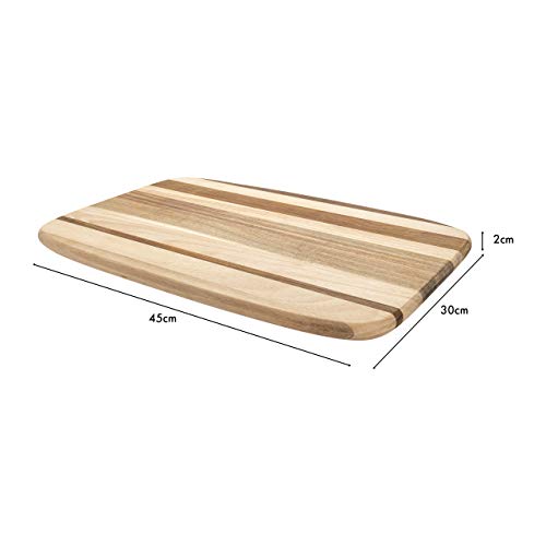 Planche à découper bois composite anti-rayures grain fin 45x30
