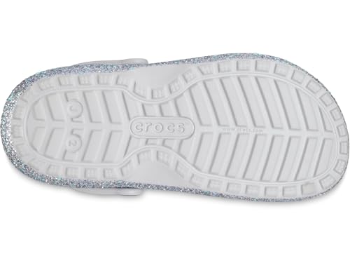 Image of Crocs Kids Classic Lined Glittered Clog Kids Iced Mint 11 Little Kid