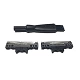 2pcs Razor Inner Blade,Compatible For Panasonic,ES7023 ES7021 ES7022 ES7026 ES7027 ES7013 ES7016 ES7017 ES8951 ES7024 ES7025 ES8023 ES8033 and 1pc Brush