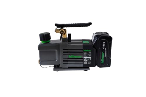 Bomba de vacío portátil para HVAC hilmor BVP2CFM, 2 CFM, alimentada por batería de 18 V y 9 Ah, 0,5 HP, capacidad de aceite de 11 oz, compatible con A2L miniatura 1
