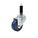 Polyurethane Swivel Expanding Stem Caster w/3" x 1.25" Blue Wheel and 7/8" Stem - 300 lbs Capacity/Caster - Service Caster Brand
