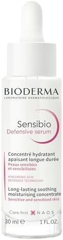 Bioderma Sensibio Defensive Serum, Long-Lasting Soothing Moisturizing Concentrate for Sensitive Skin, 30ml