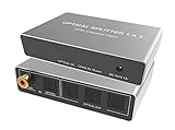 Digital Optical Audio 1x3 Splitter Digital SPDIF Toslink Optical Fiber Audio Splitter 1 in 3...