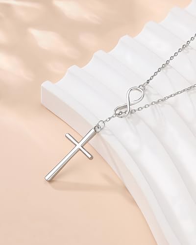 Infinity Cross Necklace, Confirmation Gifts for Teen Girls Catholic Christian Religious Gifts for Women4