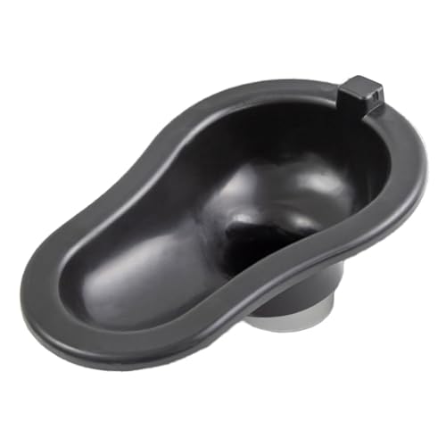 Kuntesetty Tragbare Toilette mit Robuster Bauweise Und Squatting Möglichkeit für 80mm bis 110mm PVC Rohre Outdoor Wc für Erwachsene Kinder Männer Frauen für Reis, Schwarz