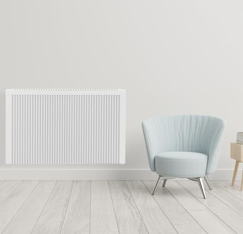 anapont Premium Elektroheizung mit Schamottekern- Elektroheizkörper mit Speicherstein Schamotte- mit Thermostat- energiesparend- Made in Germany (Ana- el, 2400 Watt 630h x 1280b)