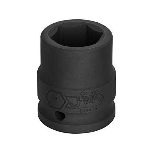 Image of Jetech 3 /4 Inch Drive 1 Inch Standard Impact Socket, Made with Chrome Molybdenum Alloy Steel, Heat Treated, 6-Point Design, SAE