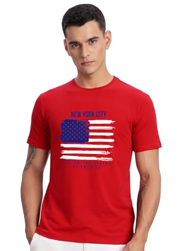 Image of ADRO Men's 100% Cotton Regular Fit T-Shirt