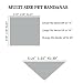 Gofshy Boy Dog Bandana Large- Blue Black Dog Scarf Buffalo Plaid Printing Adjustable Bib Handkerchief Accessories for Medium Large Dogs (L)