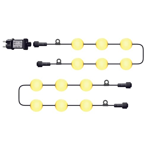 Guirlande lumineuse d'extérieur 12 boules Ampoule LED BOLLY LIGHT 11m avec crochet