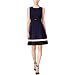 Calvin Klein Women's Fit-and-Flare Color-Block Dress