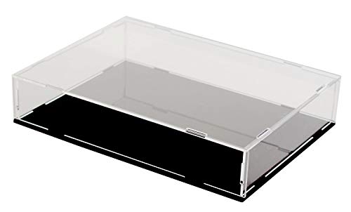 Evron Display Case for Collectibles Assemble Clear Acrylic Box Alternative Glass Case for Display Action Figures Home Storage & Organizing Toys (10.5x7.5x2 inch; 26x19x5 cm)