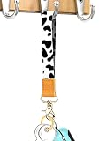 Key Chain For Women & Men, Cow Lanyards For Keys,Wallet - Unique Patterns, Ultra Soft, Durable Polye