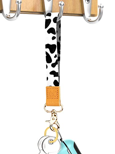 Key Chain For Women & Men, Cow Lanyards For Keys,Wallet - Unique Patterns, Ultra Soft, Durable Polyester #TOP5