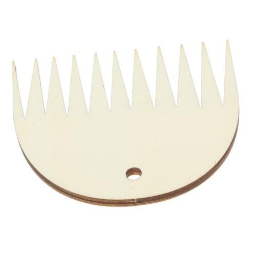 HOMSFOU Wooden Comb Hand Weft Weave Rug Small Tool Craft Tapestry Weaving Comb Warping Accessory Tapestries Style Beginner Tapestry Comb Kit Manual Key Tapestry Beater Comb Mini