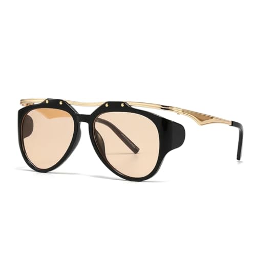 Lunettes de soleil à monture métallique protection yeux accessoire mode été