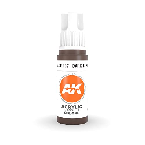 AK Interactive 3rd Gen Acrylic Dark Rust 17ml peinture rouille modélisme