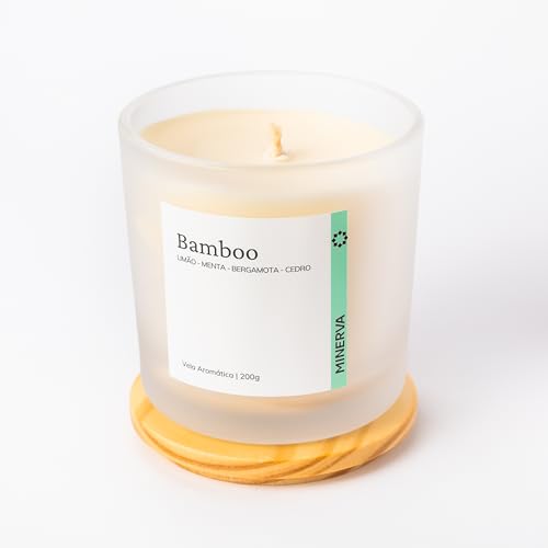 Vela Aromatica Perfumada Aroma de Bamboo 190g - MINERVA CANDLES