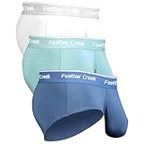 ANTSOUND Men's Underwear Support Pouch Men's Boxer Briefs Dual Pouch Briefs Breathable Soft Briefs Underwear Pack 3 Or 7 (US, Alpha, 3X-Large, Regular, Regular, ALL-3Pcs-Bikini(#2))