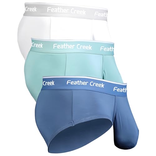 Mens Pouch Underwear Men's Separate Big Pouch Comfy Briefs Comfy Mid-Rise Pouch Bikini Brief Boxer Briefs