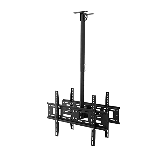 Support TV plafond double face perche télescopique réglable écran 40 70 pouces - 2