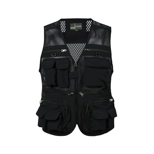 Spanye Tactical Utility Vest Men'S Outdoor Vests For Fishing Photography Hunting Safari Ranger Multi-Pocket Waistcoat Quick Dry cover