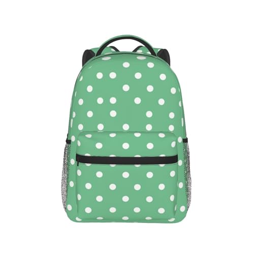 Sac à dos ordinateur portable vert à pois : protégez votre matériel dans un sac de travail léger - 6