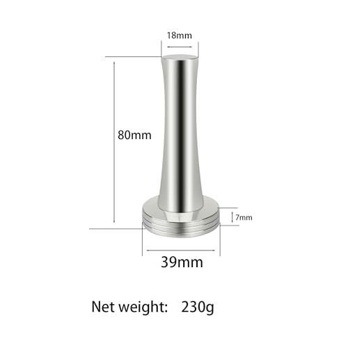 Coffee Tamper 39mm 40mm, Espresso Tamper 39mm 40mm, 39mm 40mm 304 Stainless Steel Espresso Coffee Tamper with Mat