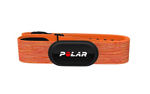 Polar H10 Heart Rate Monitor Chest Strap - ANT + Bluetooth, Waterproof HR Sensor for Men and Women, Orange, M-XXL