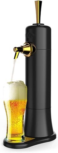 Dispensador de cerveza, bomba de tiro para el hogar con función de refrigeración por vibración para una experiencia de espuma agradable