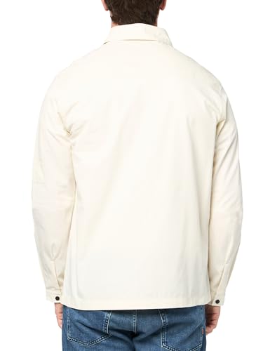 Image of Hugo Men's Cotton Mix Canvas Zip Up Overshirt