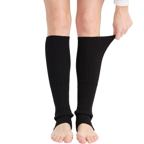 Image of Nanxson Knit Ribbed LegWarmer Women Knit Calf Accessories Leg Sleeves | Solid Neon Boot Socks,Y2K 80s Women's Lolita LegWarmer,Sports Party Yoga Dance Accessories,Winter Ankle Heap Kawaii Sock