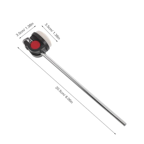 Repuesto mazo pedal de bombo Toddmomy con cabeza de fieltro rojo miniatura 2