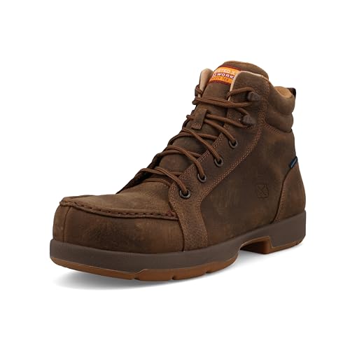 Image of Twisted X Men's 6 inch Nano Composite Toe Waterproof Work Boot, Oak, 7 M