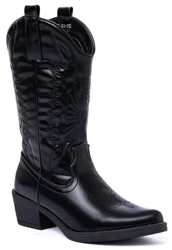 URBAN ROSA Stivali Donna Texani Cowboy con Punta a...