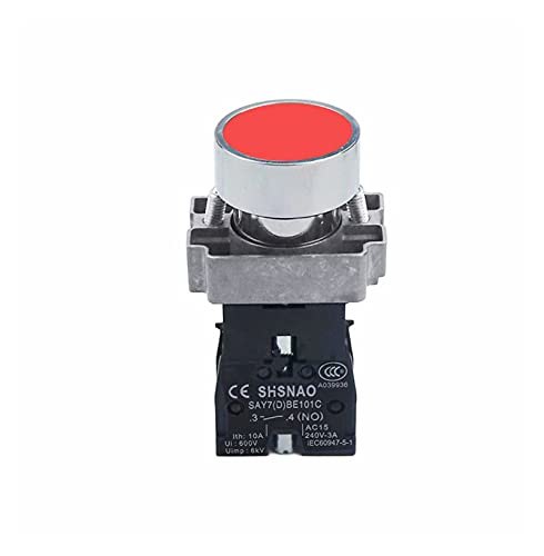 Bouton poussoir 22mm XB2-BA42 interrupteur rouge 10A 415V
