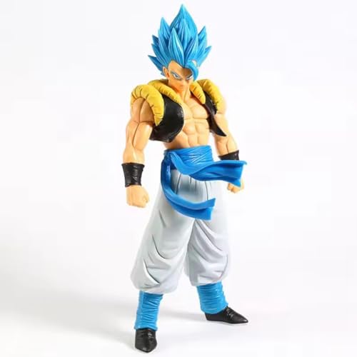Image of Gogeta Blue Action Figure 17cm Dragon Ball Anime Collectible PVC Model with Stand, Multicolor Decorative Figurine for Home Decor Office Desk Gift for Fans Adults Anime Fans (Gogeta 16Cm)