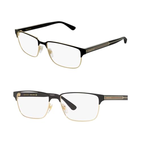 Image of Gucci GG0383O Designer Fashion Eyeglasses Stylish Rectangular Frame Eyewear with Luxury eSHADES Kit - Embrace Sophistication and Elegance