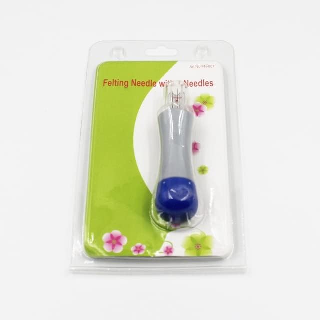7 in 1 Fiber Knitting Wool Roving Felt Tool Felting Needles for Felter Beginners DIY Tool| | - - (Color: Blue, Style A)