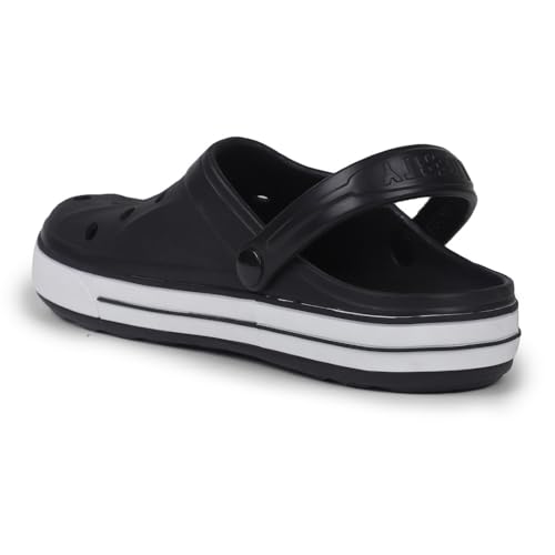 Image of Liberty A-HA LITEWALK Clogs for Men Black, Navy Blue, Green, Grey, Blue, Khaki & Off White | Casual Slip-On Slingback Clog for Walking & Outdoor Use