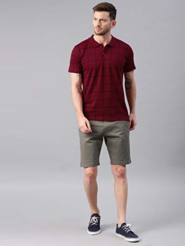 Image of KRYPTIC Men's Ultra-Soft Cotton Rich Casual Printed Half Sleeve Regular Fit Classic Polo T-Shirt - Soft, Cool & Stylish Everyday Wear